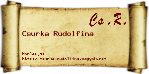 Csurka Rudolfina névjegykártya